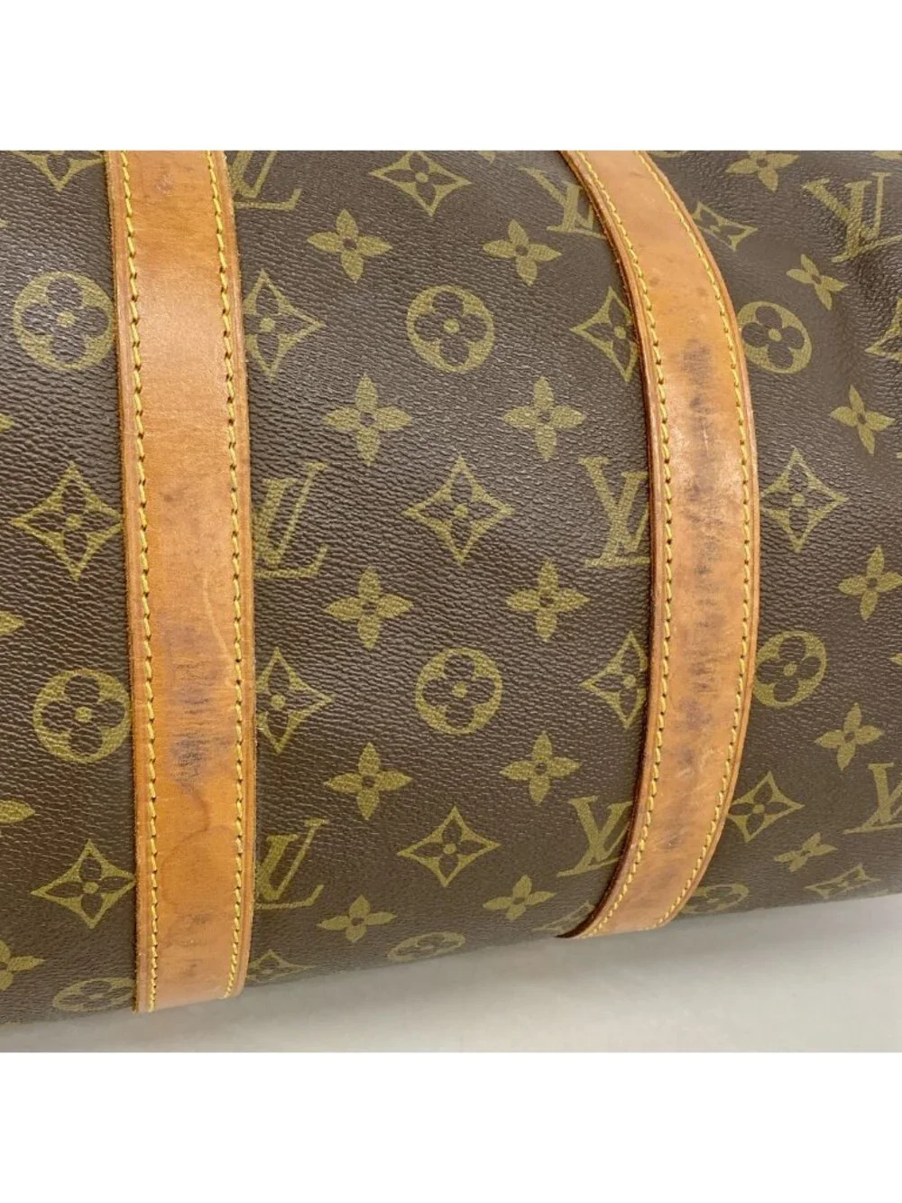 Louis Vuitton Boston Bag Monogram Keepall 45 Brown
